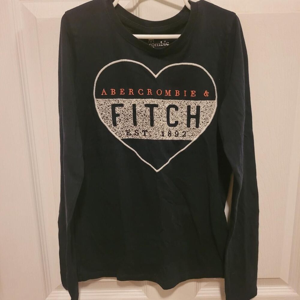 Abercrombie-fitch Navy and Black Shirt